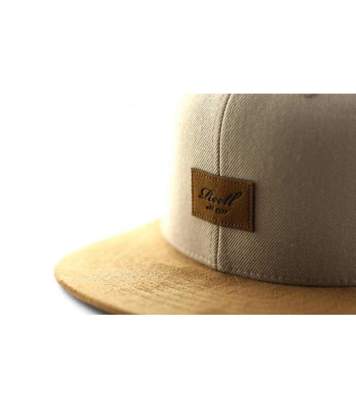 snapback beige suède Reell